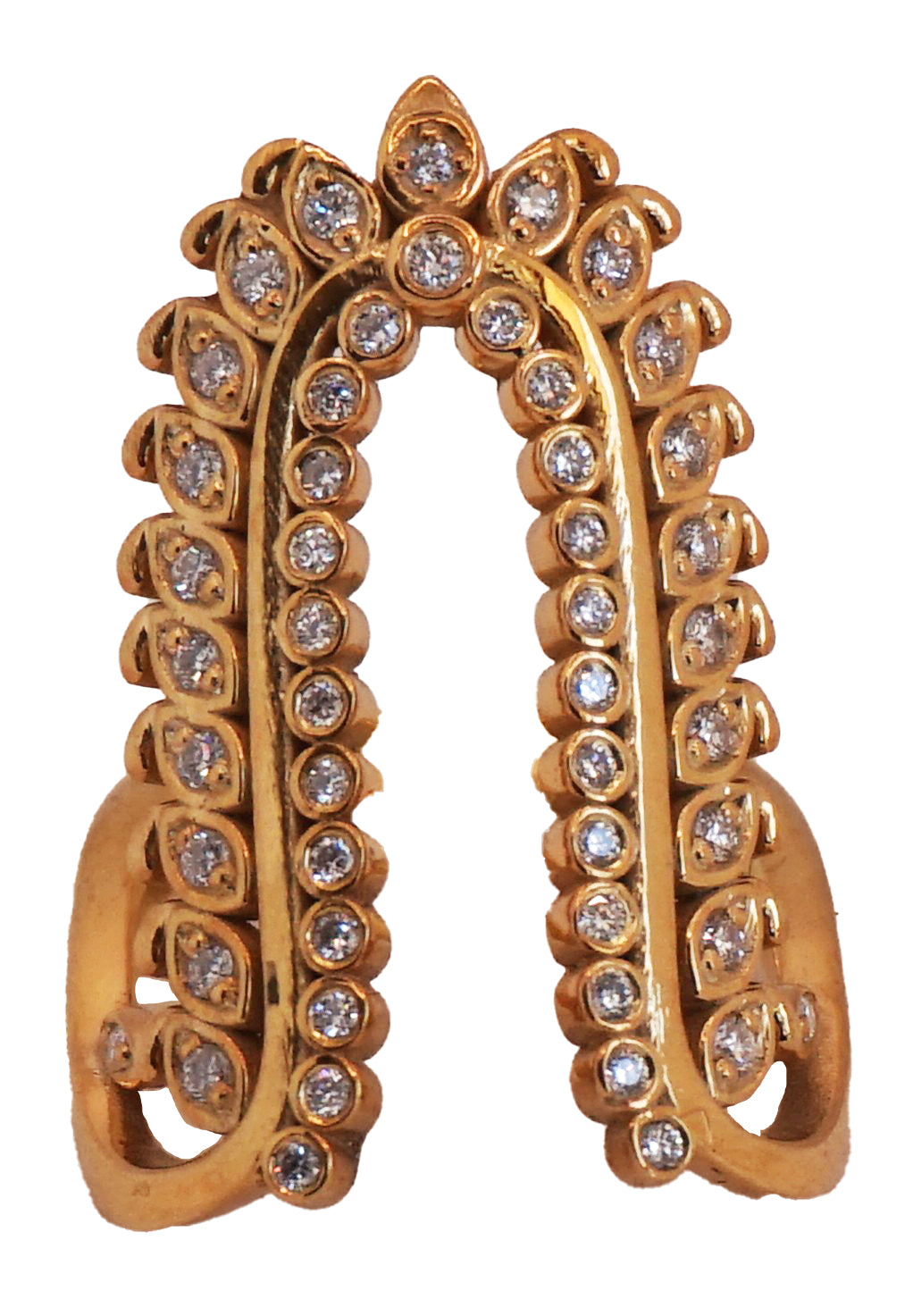 Fortune Horseshoe Diamond Ring - 14K Gold