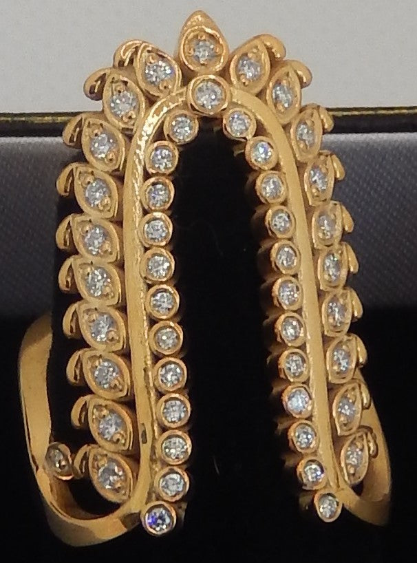 Fortune Horseshoe Diamond Ring - 14K Gold