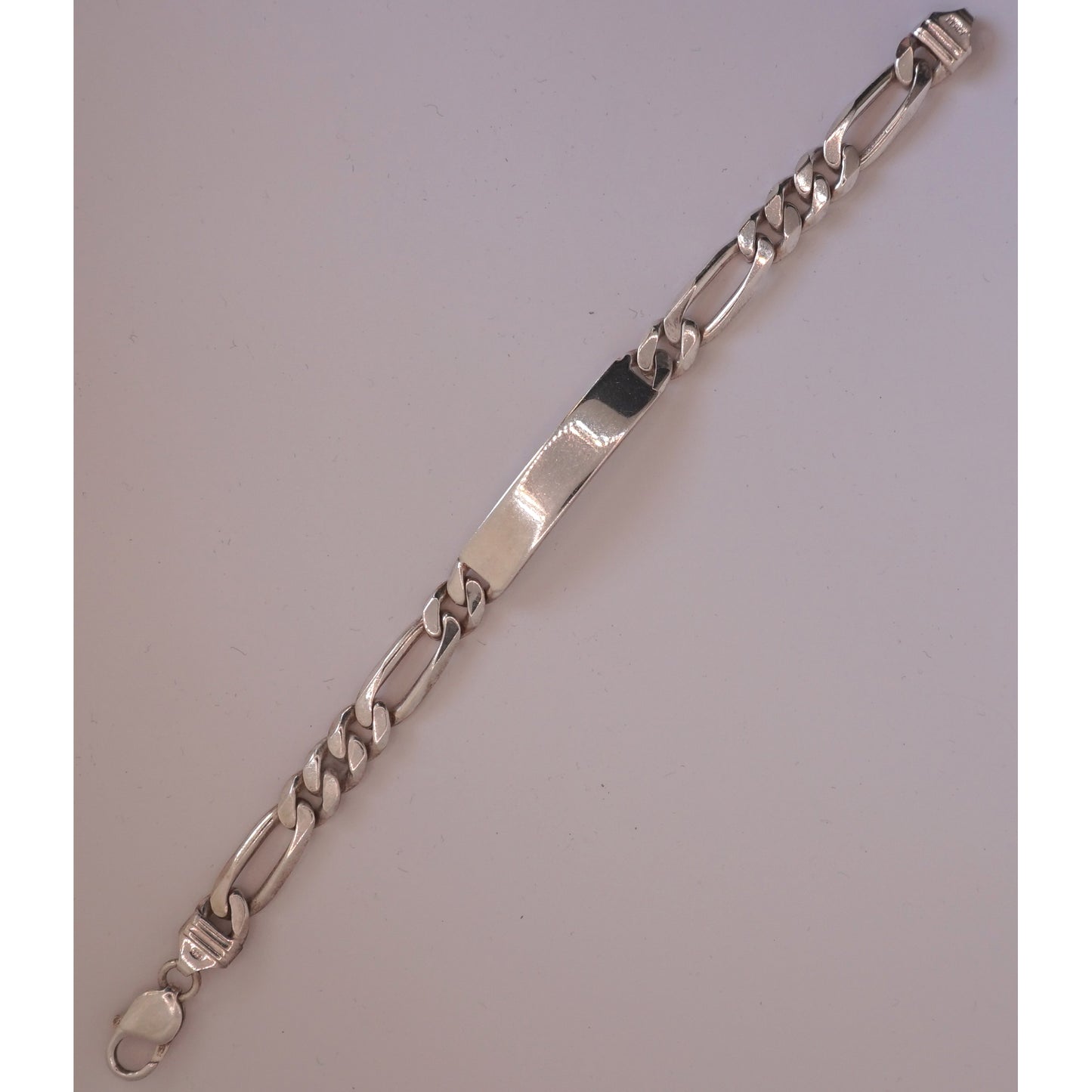 Men’s Silver ID Figaro Bracelet