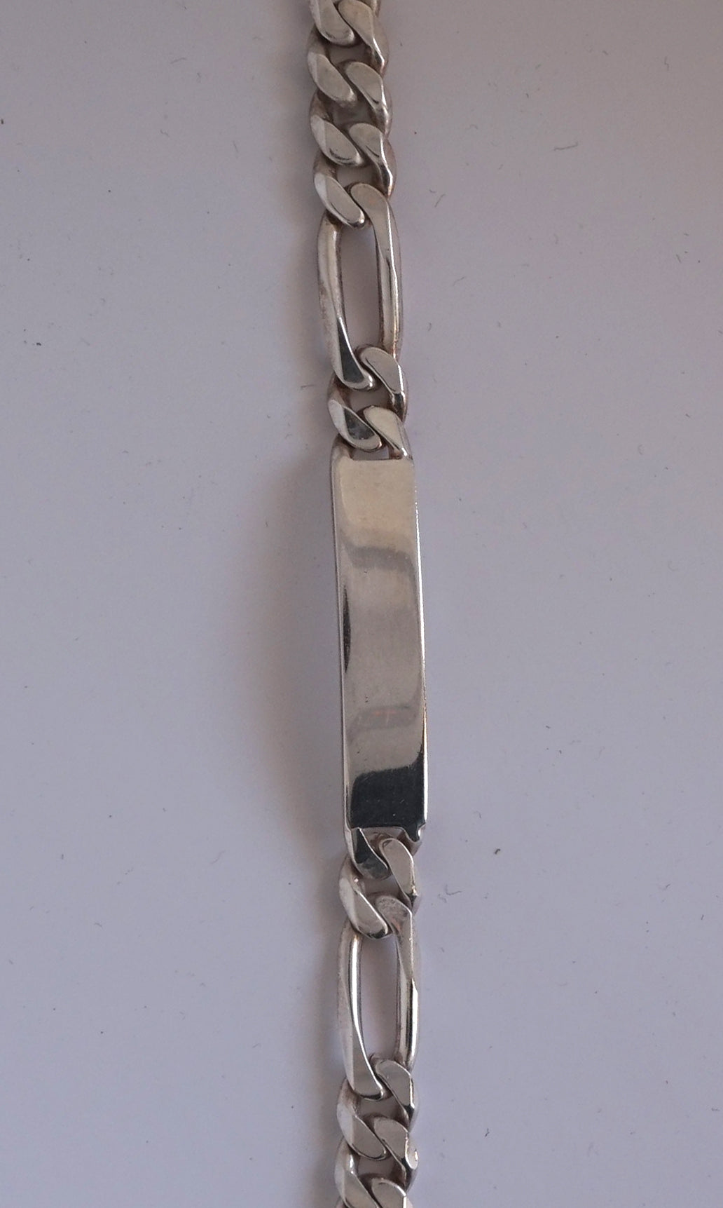 Men’s Silver ID Figaro Bracelet